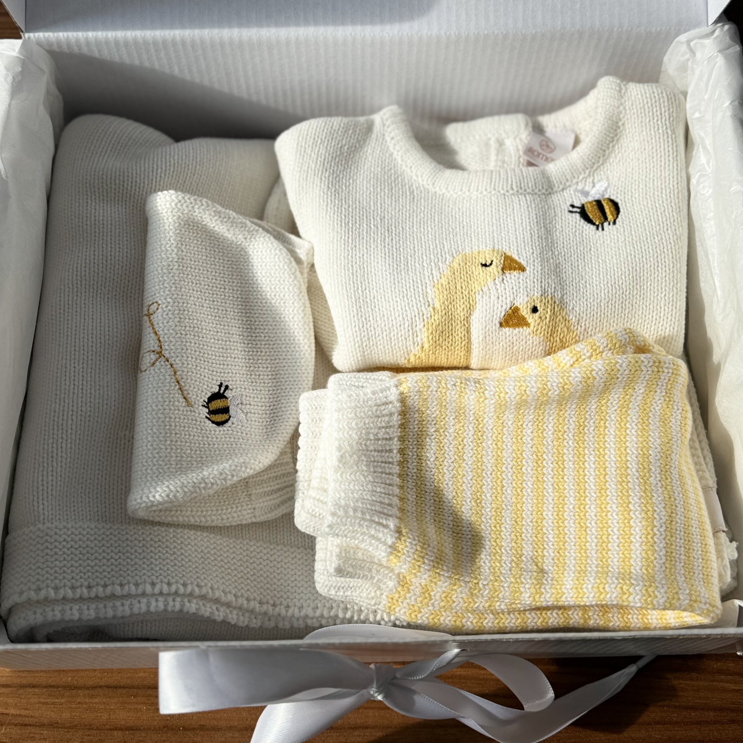 Conjunto bebe patos amarillos