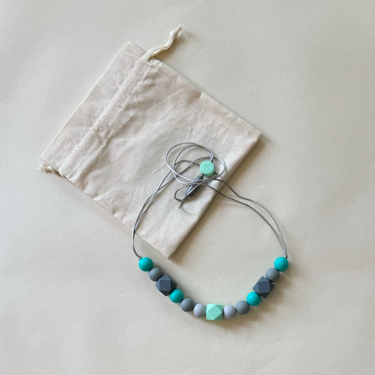 Collar de Lactancia aguamarina 